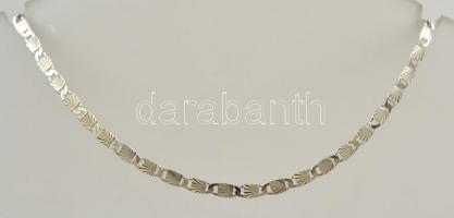 Ezüst(Ag) legyezőmintás karkötő, jelzett, h: 19,5 cm, nettó: 1,7 g
