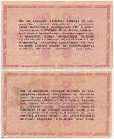 1946. 1.000.000AP (2x) "AMELYEKNEK..." T:III,III-