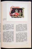 Vegyes ex libris szakirodalom tétel: katalógusok, értesítő, mappa, meghívó; magyar, dán, litván, ola...