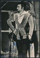 Nicola Rossi-Lemeni (1920-1991) operaénekes aláírt fotólapja / Autograph signed photo postcard