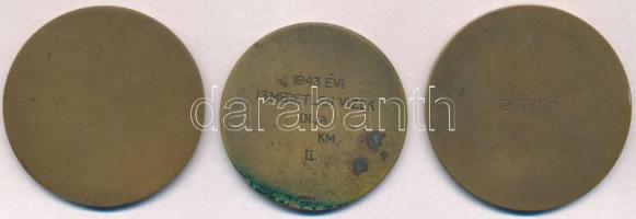 1941. "OTK - III. oszt. Virtus Díj 1941" részben zománcozott Br díjérem (50mm) + 1942. &qu...