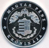 DN "A magyar pénz krónikája - Millenium - 1000 éves államiság" Ag emlékérem tanúsítvánnyal...
