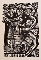 Vegyes ex libris szakirodalom tétel: katalógusok, értesítő, mappák, stb.; magyar, dán, és orosz nyel...