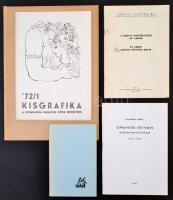 Vegyes ex libris szakirodalom tétel: katalógusok, értesítő, mappák, stb.; magyar és dán nyelven, összesen 6 db