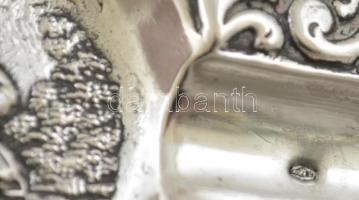 Ezüst(Ag) hamutálka, jelenettel, jelzett, 10x7,5 cm, nettó: 21,1 g