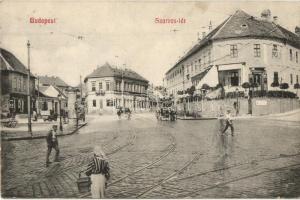 Budapest I. Tabán, Szarvas tér, villamossínek