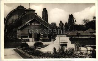 Budapest XIV. Állatkert, Pálmaház, Vastagbőrűek kertje, Krokodilusok terrariuma - 3 db régi képeslap / 3 pre-1945 postcards