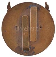 ~1940. "II. osztályú Levente Díszjelvény" aranyozott és zománcozott Cu jelvény (38mm) T:2 ...