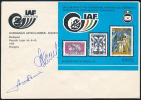 193 AFFDC rajta Georgi Ivanov bolgár és Farkas Bertalan űrhajós aláírásával / Astronaut autograph signed FDC