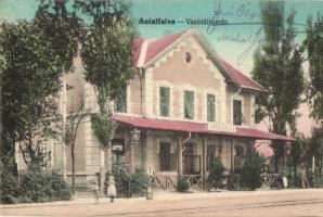 Antalfalva, Kovacica; vasútállomás / railway station / Bahnhof