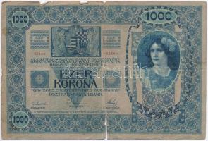 1902-1923. 10db-os vegyes magyar korona bankjegy tétel T:III-IV