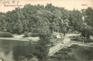 Pöstyénfürdő, Bad Piestany; Hajóhíd / pontoon bridge