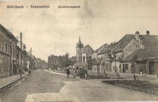 Szászsebes, Sebes, Mühlbach; utcakép / Siculorumgasse / street view  (EK)