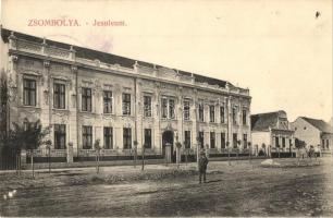 Zsombolya, Jimbolia; Jesuleum intézet (árvaház, kisdedóvó, nyilvános elemi iskola), Perlstein F. kiadása / orphanage, public school (EK)