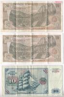 Vegyes: Ausztria 1967. 20Sch (2x) + NSZK 1980. 10M T:III
Mixed: Austria 1967. 20 Schilling (2x) + F...