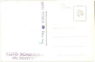 1941 Dés, Dej; Hangya Típusbolt, belső eladókkal / cooperative shop interior, workers. Schwarz photo