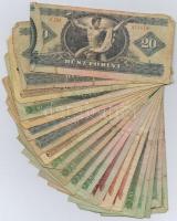 20db-os vegyes magyar forint bankjegy tétel T:III,III-