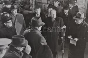 1948 Rákosi Mátyás, Dinnyés Lajos, Veres Péter, Szakasits Árpád, Nagy Imre, 3 db albumlapra ragaszto...