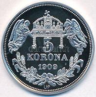 DN "Királyi koronák - Mária 5 korona 1909" Ag emlékérem tanúsítvánnyal (20g/0.999/38,61mm)...