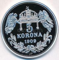 DN "Királyi koronák - Ottó 5 korona 1909" Ag emlékérem tanúsítvánnyal (20g/0.999/38,61mm) ...