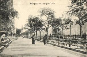 Budapest V. Duna parti korzó , villamos