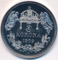 DN "Királyi koronák - III. András 5 korona 1909" Ag emlékérem tanúsítvánnyal (20g/0.999/38...