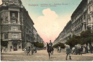 Budapest VI. Andrássy út, takarékpénztár, Fonciere pesti biztosító, Schimmelpfeng W. tudakozóda