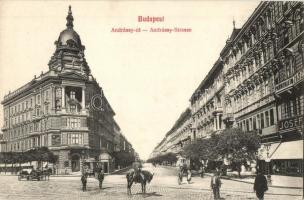 Budapest VI. Andrássy út, takarékpénztár, Fonciere pesti biztosító, Schimmelpfeng W. tudakozóda