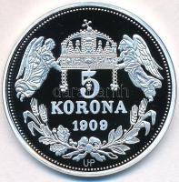 DN "Királyi koronák - IV. Béla 5 korona 1909" Ag emlékérem tanúsítvánnyal (20g/0.999/38,61...