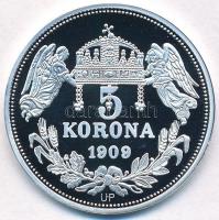 DN "Királyi koronák - IV. István 5 korona 1909" Ag emlékérem tanúsítvánnyal (20g/0.999/38,...