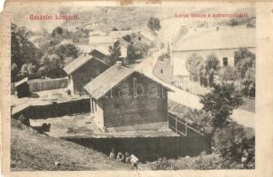 Lónyay-bányatelep, Lónya, Lonea I (Petrilla, Petrozsény mellett); látkép a sodronypályától / mine and sawmill site, ropeway transport (b)