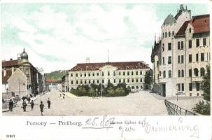 Pozsony, Pressburg, Bratislava; Baross Gábor út / street view