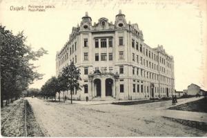 Eszék, Osijek, Esseg; Postanska palaca / Post palais / postal palace