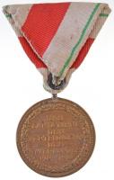 Ausztria 1928. "Tirol Emlékérem 1914-1918" Br kitüntetés kardokkal és modern szalaggal. Sz...
