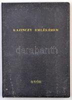 Renner Kálmán (1927-1994) DN "A szép magyar beszédért - Győr - Kazinczy Ferenc / Jót s jól!&quo...