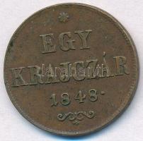 1848. 1kr Cu T:2 ph.  Adamo B1