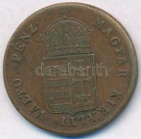 1848. 1kr Cu T:2 ph. 
Adamo B1