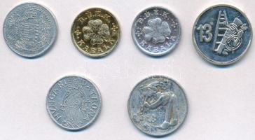 6db-os vegyes zseton és szerencsepénz tétel T:2