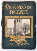 cca 1920-1940 Ricordo di Trieste, képes leporelló Trieste városáról, 32 képpel, kissé sérült gerinccel, de belül jó állapotban, olasz nyelven./ cca 1920-1940 Ricordo di Trieste. Leporello with 32 pictures about city of Trieste, with damaged spine, but the other things are okay, in Italian languages.