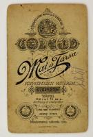 cca 1900 Mai Manó és társa fényképe Férfi 7x9 cm