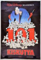 1997 101 Kiskutya, rajzfilm plakát, széleinél apró szakadások, 96x67 cm / 101 Dalmatians, animated film poster, 96x67 cm