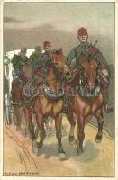 1909 Fröhliche Weihnachten, Glückliches Neujahr! / K.u.K. army, Christmas and New Year greeting s: Ludwig Koch (EK)