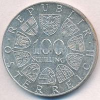 Ausztria 1979. 100Sch Ag "Bécsi Nemzetközi Központ" T:1-,2 Austria 1979. 100 Schilling Ag ...