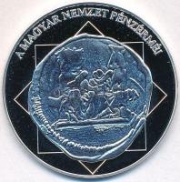 DN "A magyar nemzet pénzérméi - A Budai vár első ábrázolása érmén 1308-1342" Ag emlékérem ...