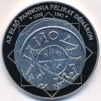 DN "A magyar nemzet pénzérméi - Az első Pannonia felirat dénáron 1038-1041" Ag emlékérem tanúsítvánnyal (15g/0.333/35mm) T:PP