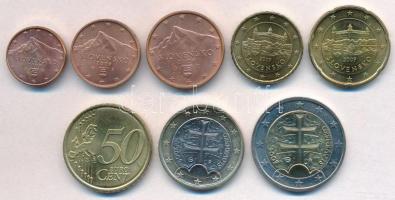Szlovákia 2009. 1c-2E (8xklf) forgalmi sor T:1-,2
Slovakia 2009. 1 Cent - 2 Euro (8xdiff) coin set ...
