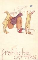 Hand-painted POW-card