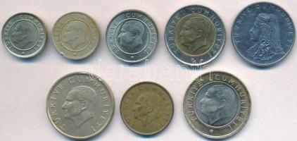 Törökország 1975-2014. 5k-100L (8xklf) T:1-,2
Turkey 1975-2014. 5 Kurus - 100 Lira (8xdiff) C:AU,XF