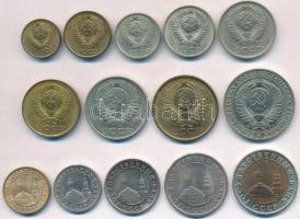 Szovjetunió 1991. 1k-1R (9xklf) forgalmi sor + Oroszország 1991. 10k-10R (5xklf) forgalmi sor T:1-
...