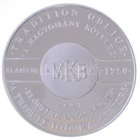 2002. "MKB - Első Magyar Bank" Ag emlékérem eredeti dísztokban (31,2g/0.999/42,5mm) T:PP